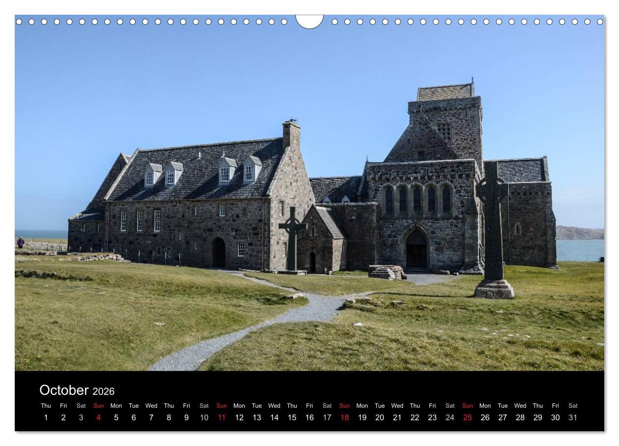 Beispielinhalt (Bild) Iona Scotland's Mystical Isle (Wall Calendar 2026 DIN A3 landscape), CALVENDO 12 Month Wall Calendar
