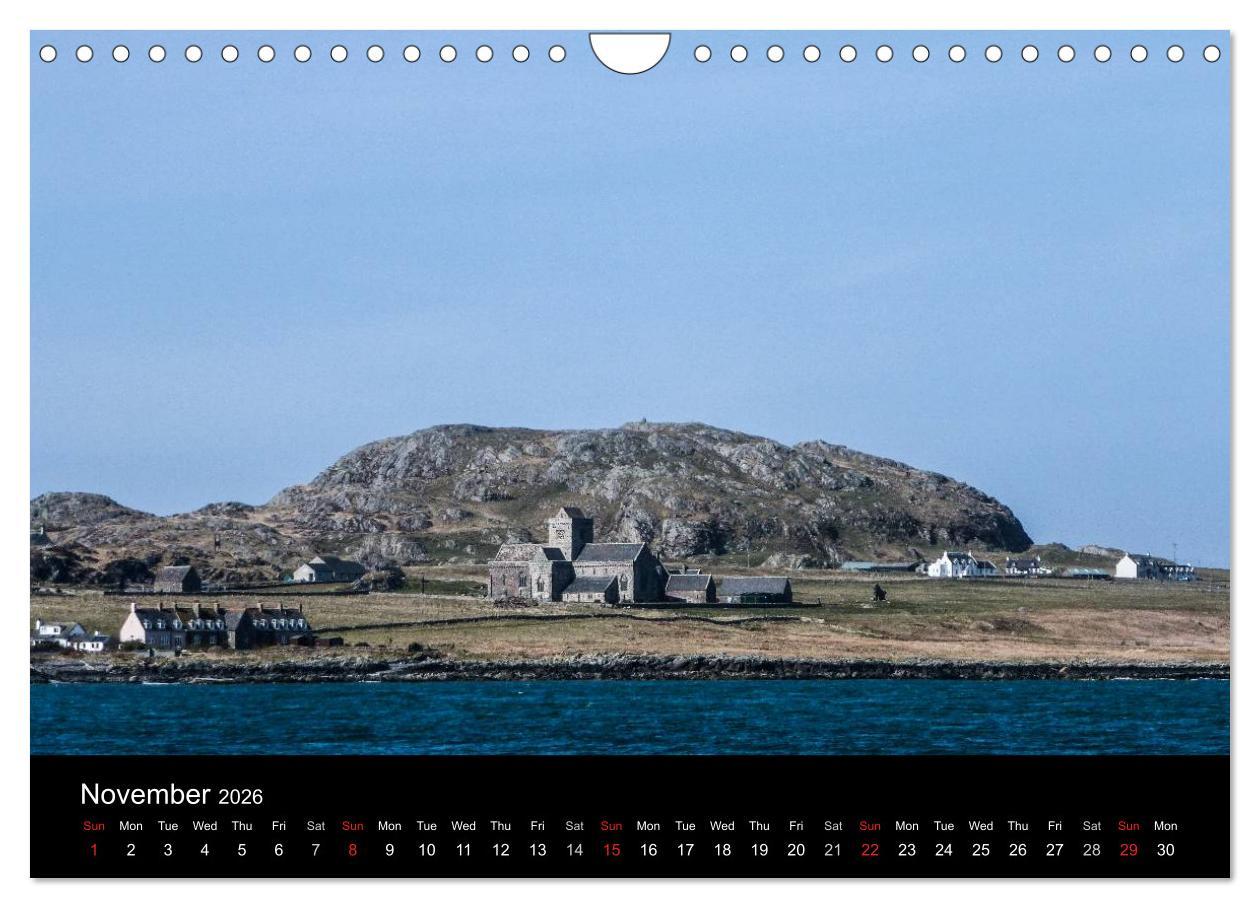 Beispielinhalt (Bild) Iona Scotland's Mystical Isle (Wall Calendar 2026 DIN A4 landscape), CALVENDO 12 Month Wall Calendar