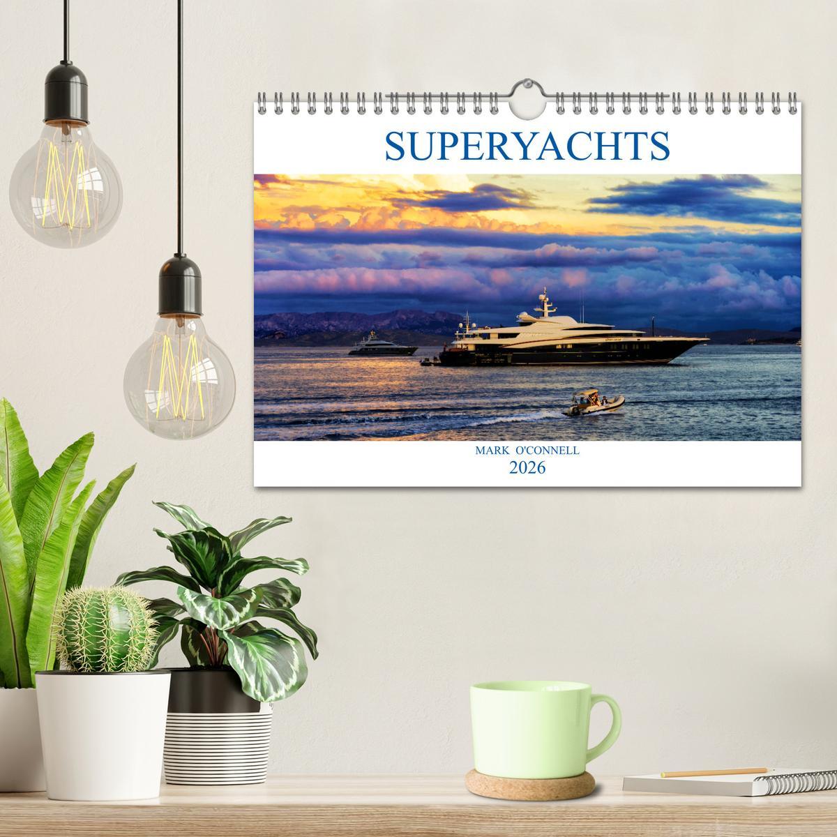Beispielinhalt (Bild) SUPERYACHTS (Wall Calendar 2026 DIN A4 landscape), CALVENDO 12 Month Wall Calendar