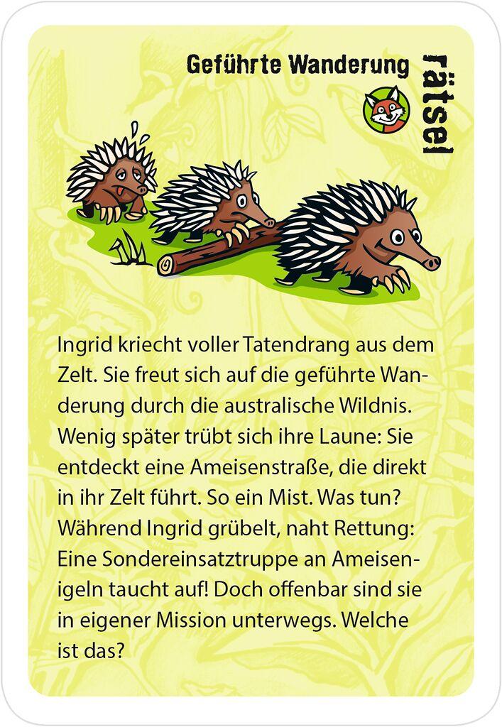 Beispielinhalt (Bild) black stories junior Tierisch wild!