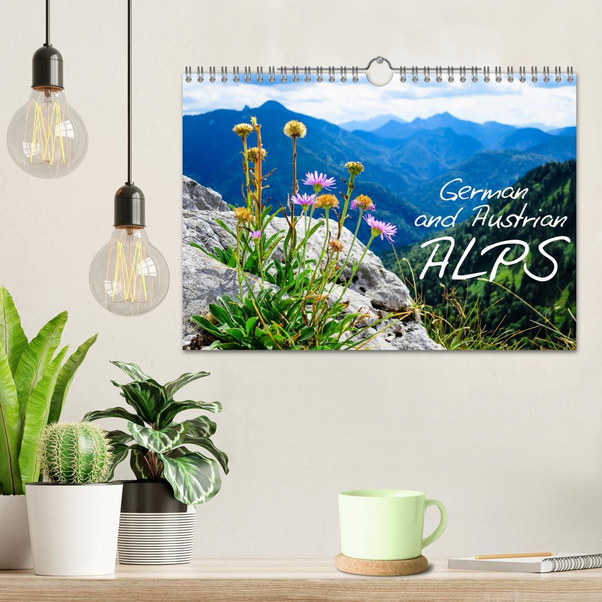 Beispielinhalt (Bild) German and Austrian Alps (Wall Calendar 2026 DIN A4 landscape), CALVENDO 12 Month Wall Calendar