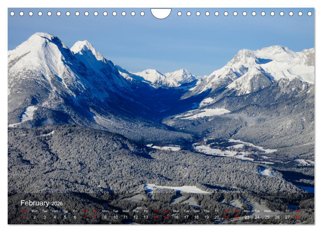 Beispielinhalt (Bild) German and Austrian Alps (Wall Calendar 2026 DIN A4 landscape), CALVENDO 12 Month Wall Calendar