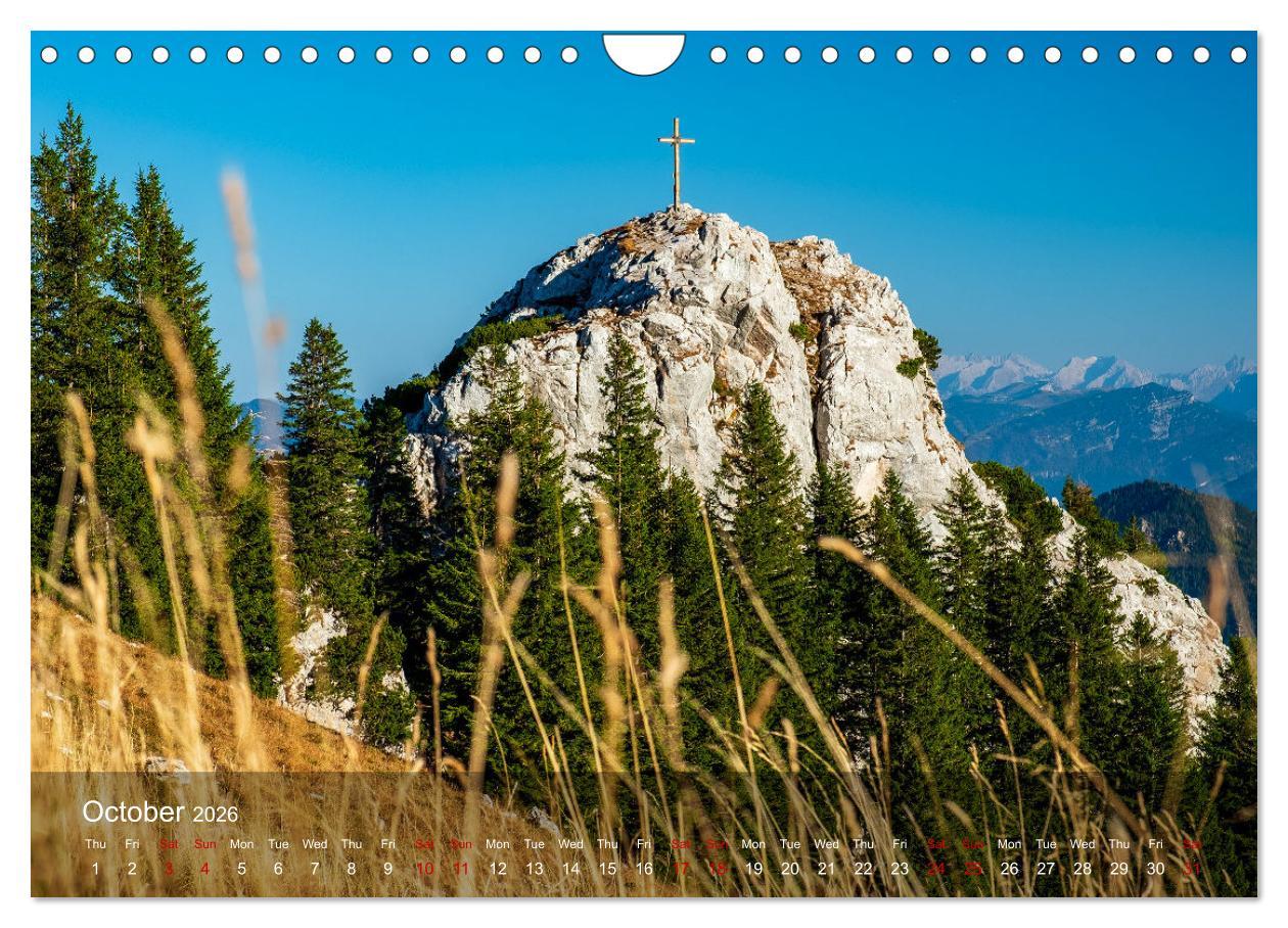 Beispielinhalt (Bild) German and Austrian Alps (Wall Calendar 2026 DIN A4 landscape), CALVENDO 12 Month Wall Calendar