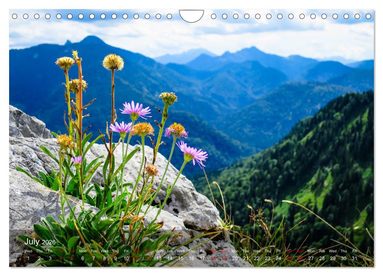 Beispielinhalt (Bild) German and Austrian Alps (Wall Calendar 2026 DIN A4 landscape), CALVENDO 12 Month Wall Calendar