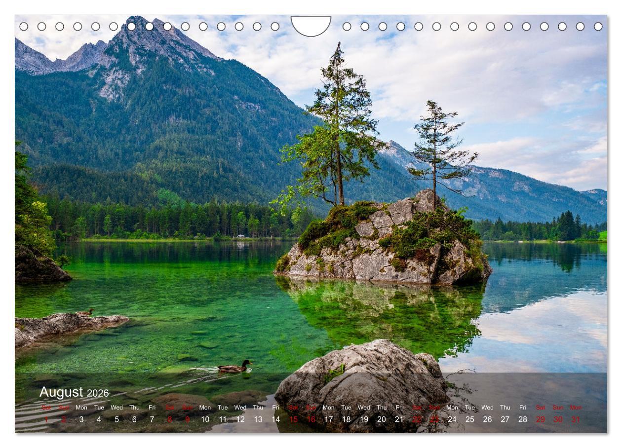 Beispielinhalt (Bild) German and Austrian Alps (Wall Calendar 2026 DIN A4 landscape), CALVENDO 12 Month Wall Calendar