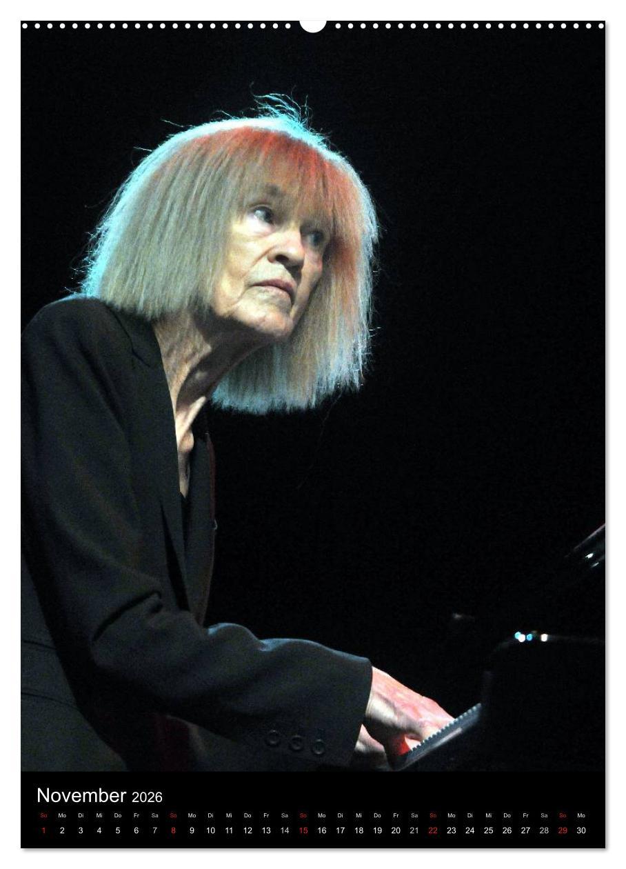 Beispielinhalt (Bild) Jazz Frauen 2026 (Wandkalender 2026 DIN A2 hoch), CALVENDO Monatskalender