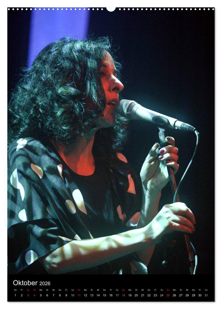 Beispielinhalt (Bild) Jazz Frauen 2026 (Wandkalender 2026 DIN A2 hoch), CALVENDO Monatskalender