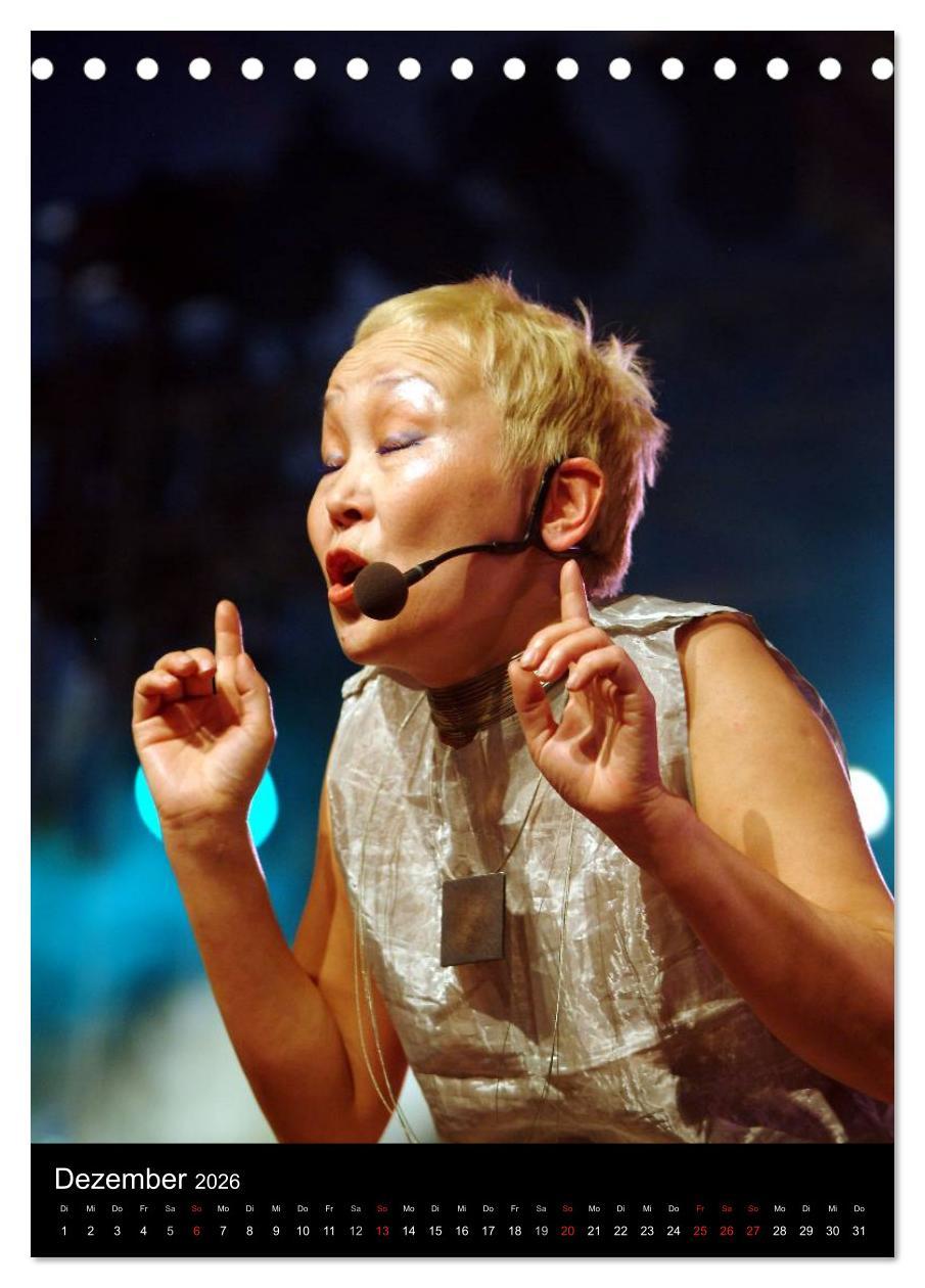 Beispielinhalt (Bild) Jazz Frauen 2026 (Tischkalender 2026 DIN A5 hoch), CALVENDO Monatskalender
