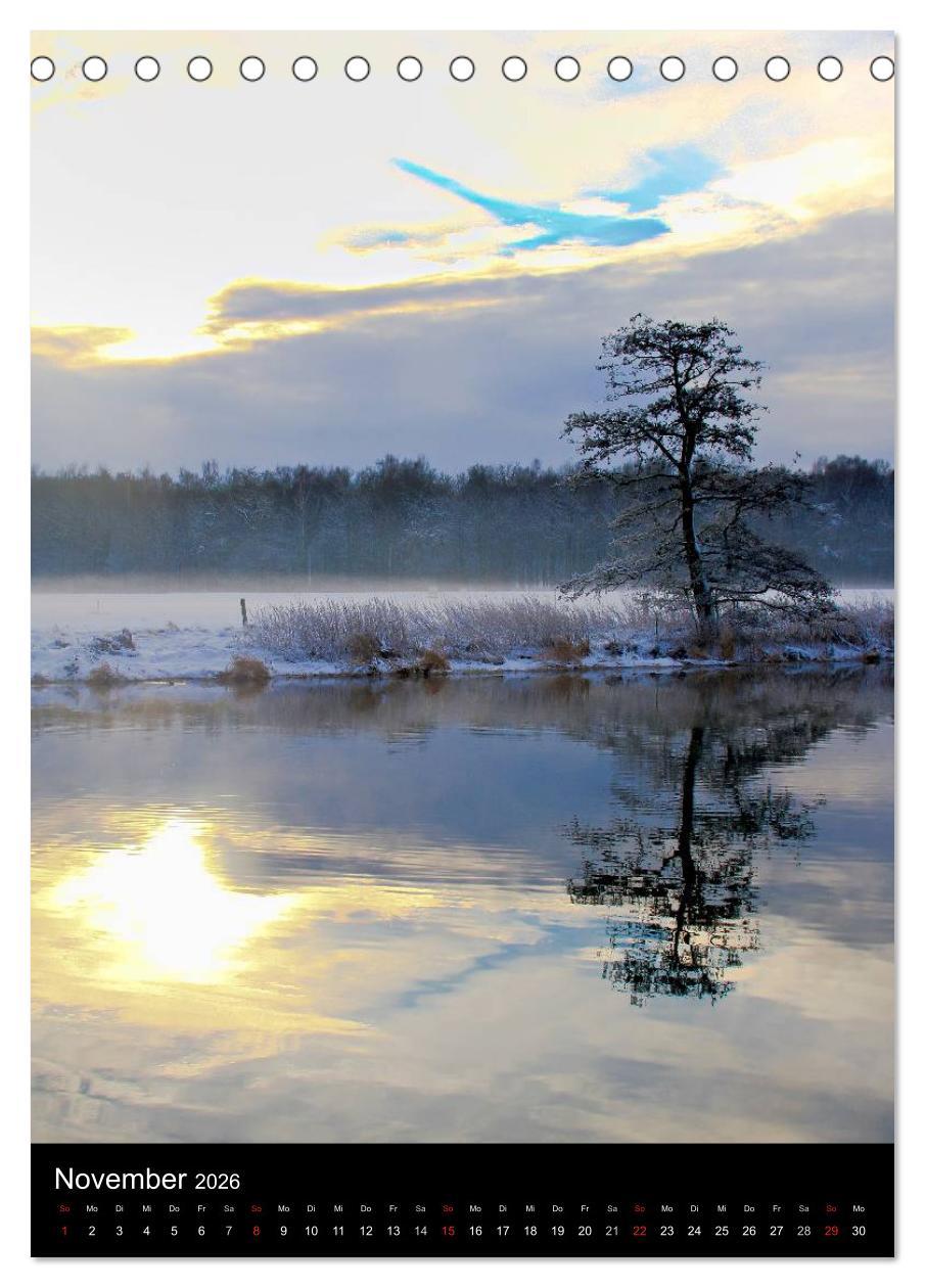 Beispielinhalt (Bild) Traumstimmungen (Tischkalender 2026 DIN A5 hoch), CALVENDO Monatskalender
