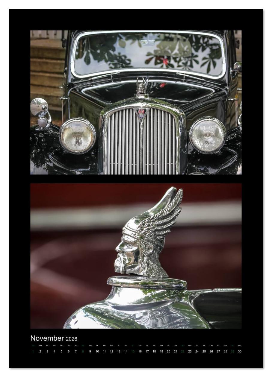 Beispielinhalt (Bild) Klassische Oldtimer (Wandkalender 2026 DIN A4 hoch), CALVENDO Monatskalender