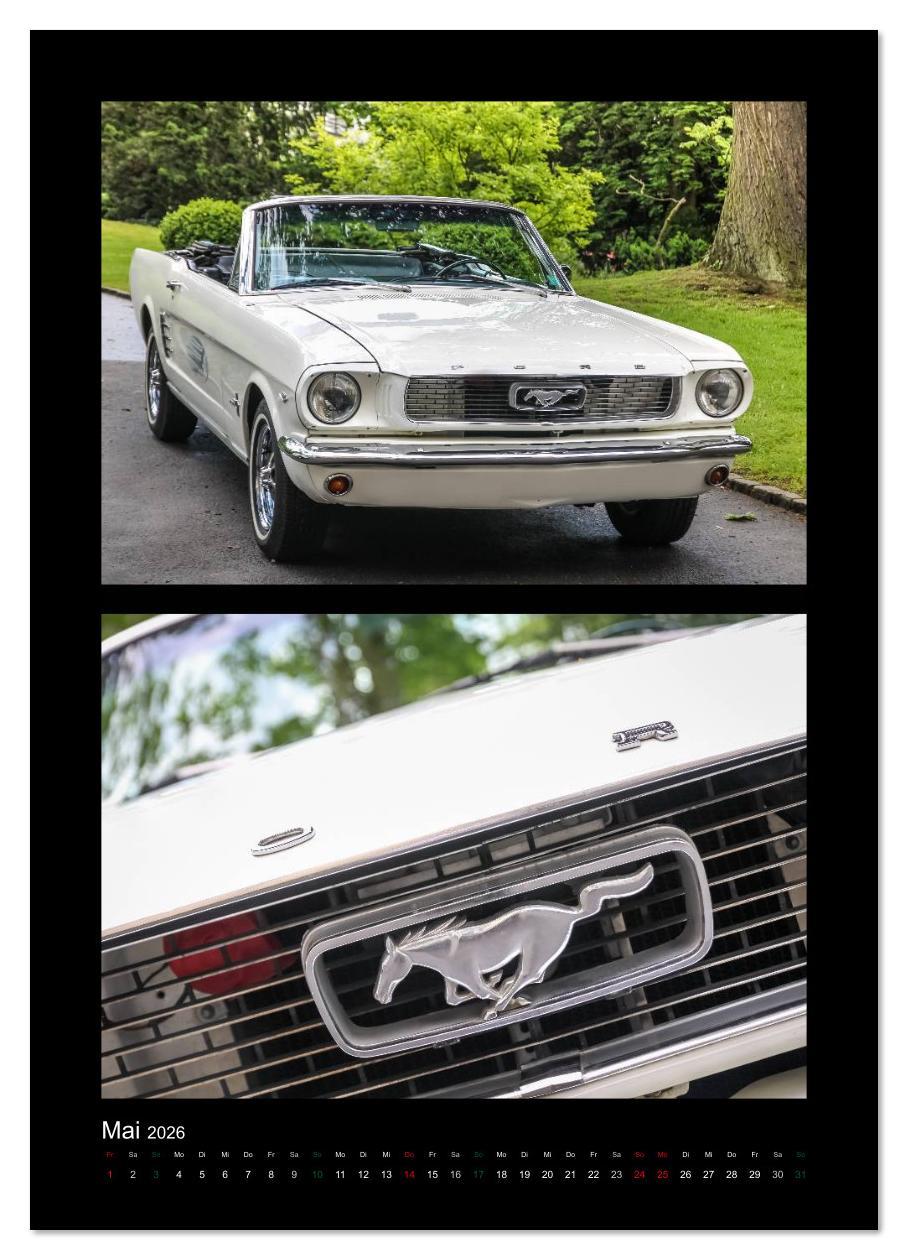 Beispielinhalt (Bild) Klassische Oldtimer (Wandkalender 2026 DIN A4 hoch), CALVENDO Monatskalender