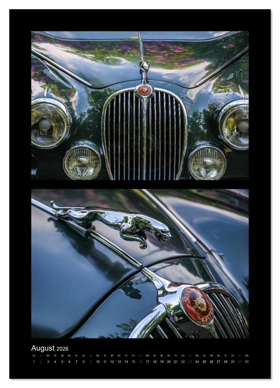 Beispielinhalt (Bild) Klassische Oldtimer (Wandkalender 2026 DIN A4 hoch), CALVENDO Monatskalender