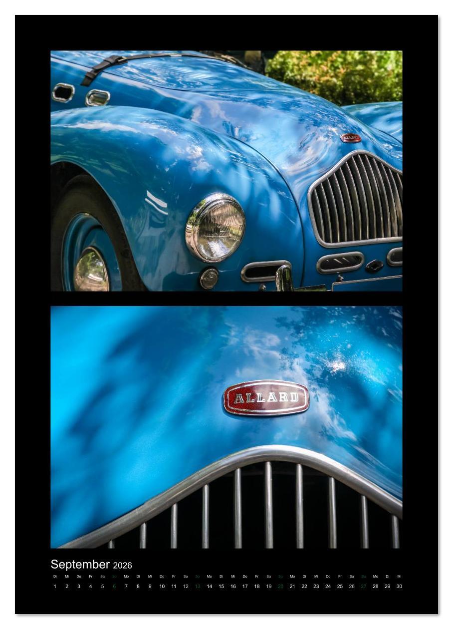 Beispielinhalt (Bild) Klassische Oldtimer (Wandkalender 2026 DIN A4 hoch), CALVENDO Monatskalender