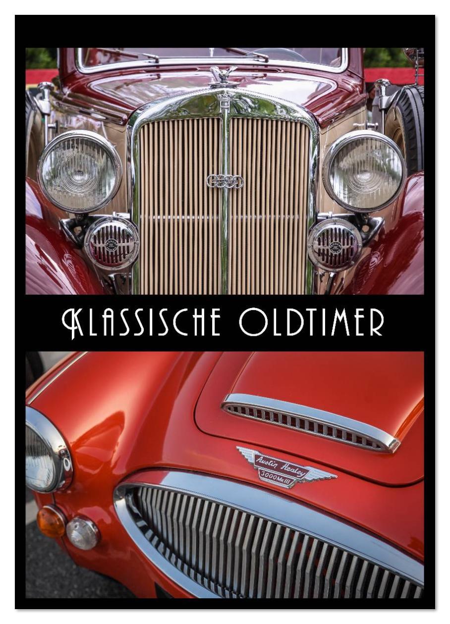 Vorderes Coverbild Klassische Oldtimer (Wandkalender 2026 DIN A4 hoch), CALVENDO Monatskalender