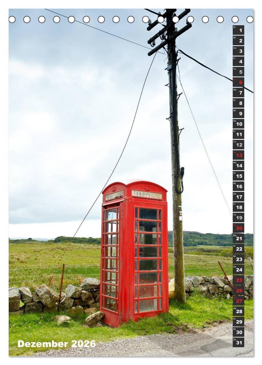 Beispielinhalt (Bild) Schottlands vielfältiger Westen (Tischkalender 2026 DIN A5 hoch), CALVENDO Monatskalender