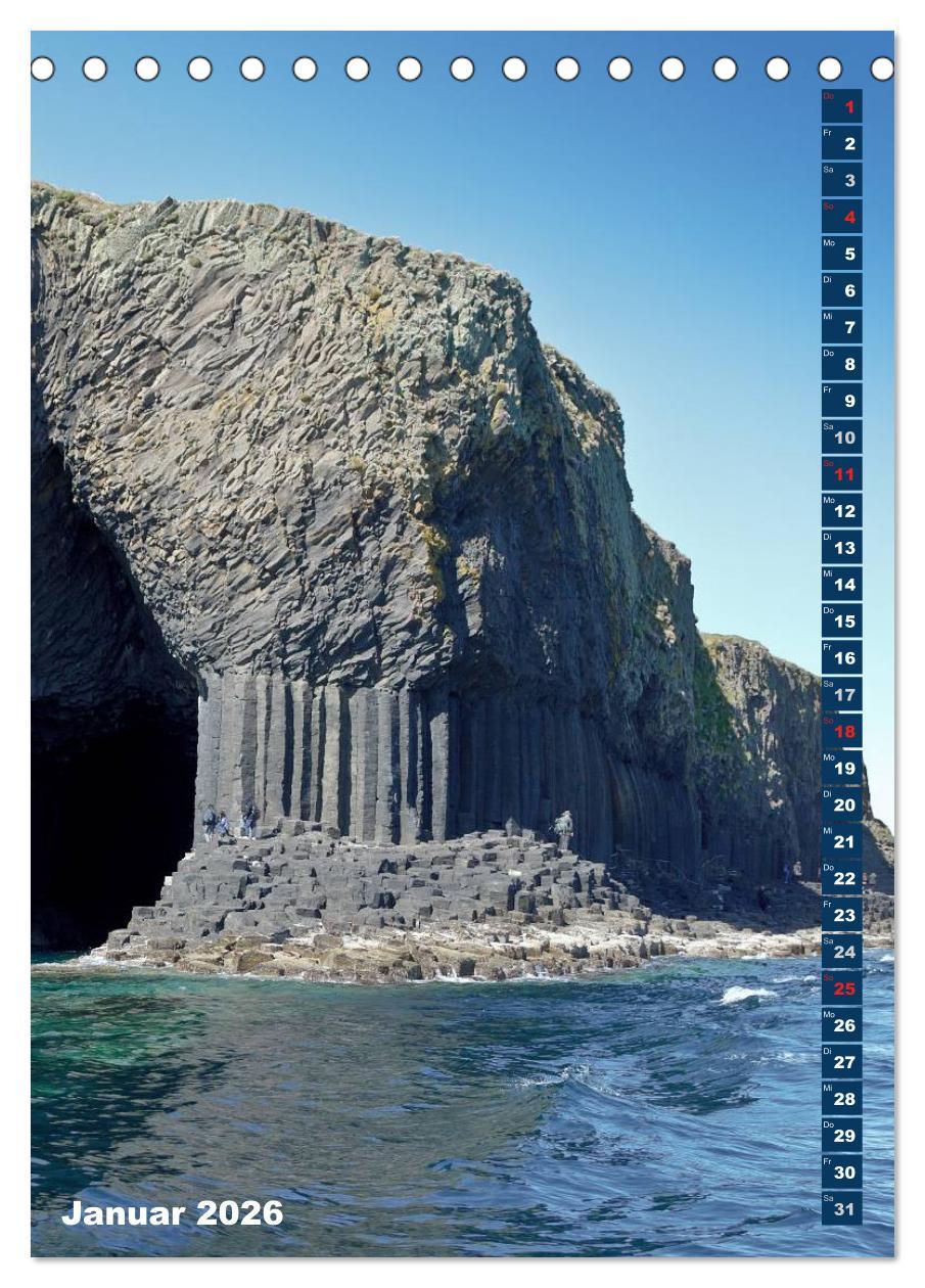 Beispielinhalt (Bild) Schottlands vielfältiger Westen (Tischkalender 2026 DIN A5 hoch), CALVENDO Monatskalender