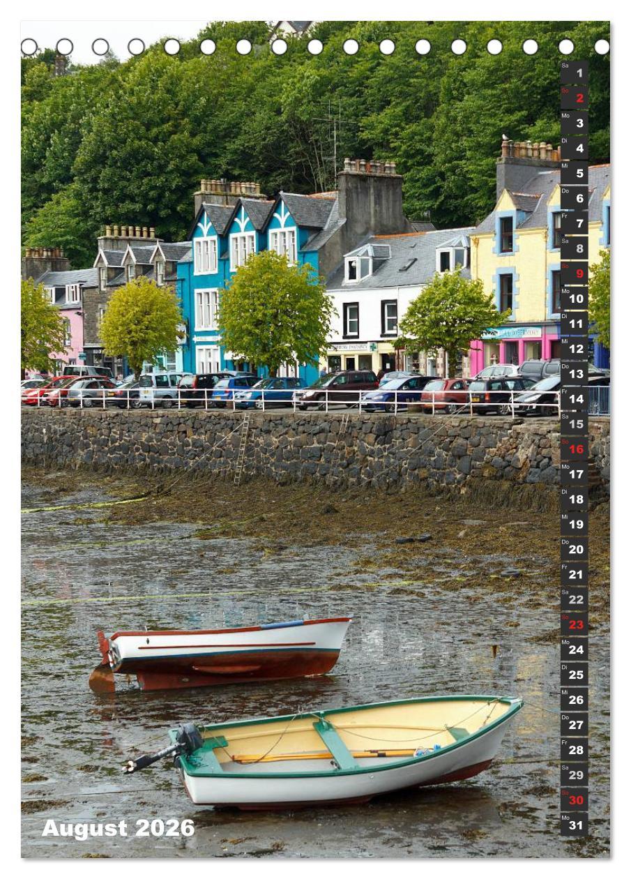 Beispielinhalt (Bild) Schottlands vielfältiger Westen (Tischkalender 2026 DIN A5 hoch), CALVENDO Monatskalender