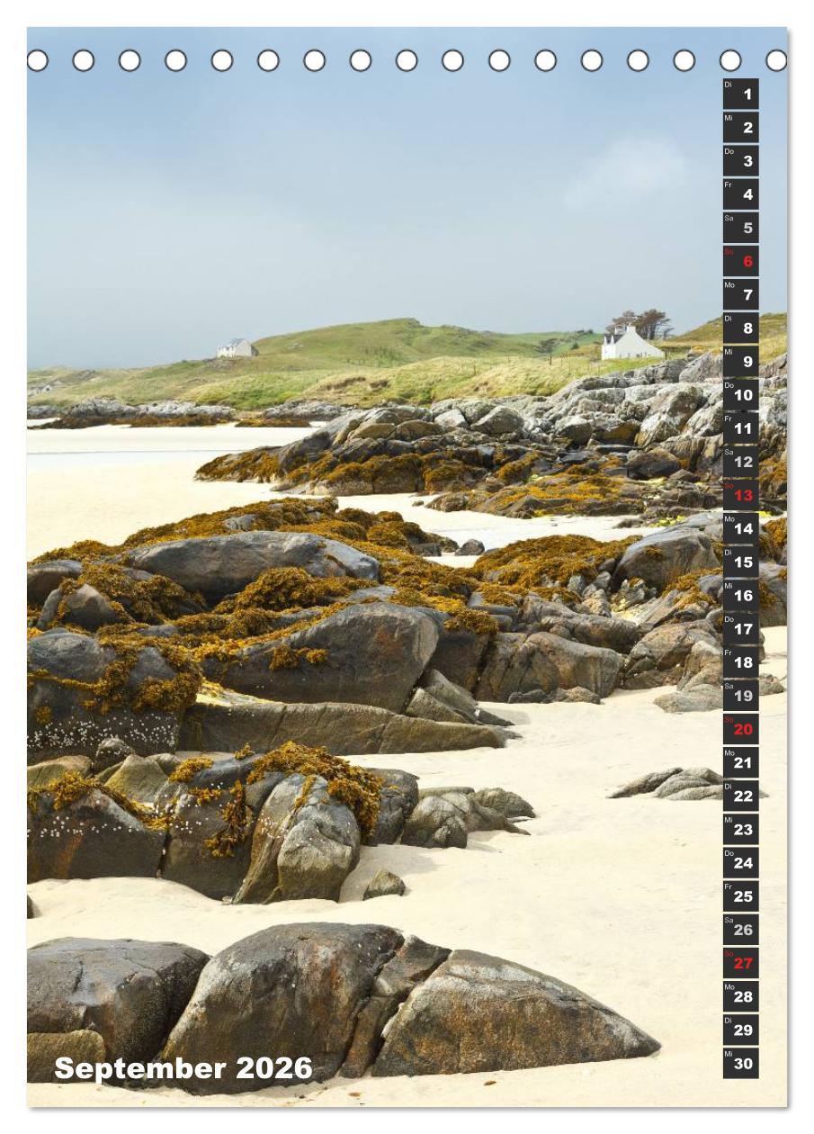 Beispielinhalt (Bild) Schottlands vielfältiger Westen (Tischkalender 2026 DIN A5 hoch), CALVENDO Monatskalender