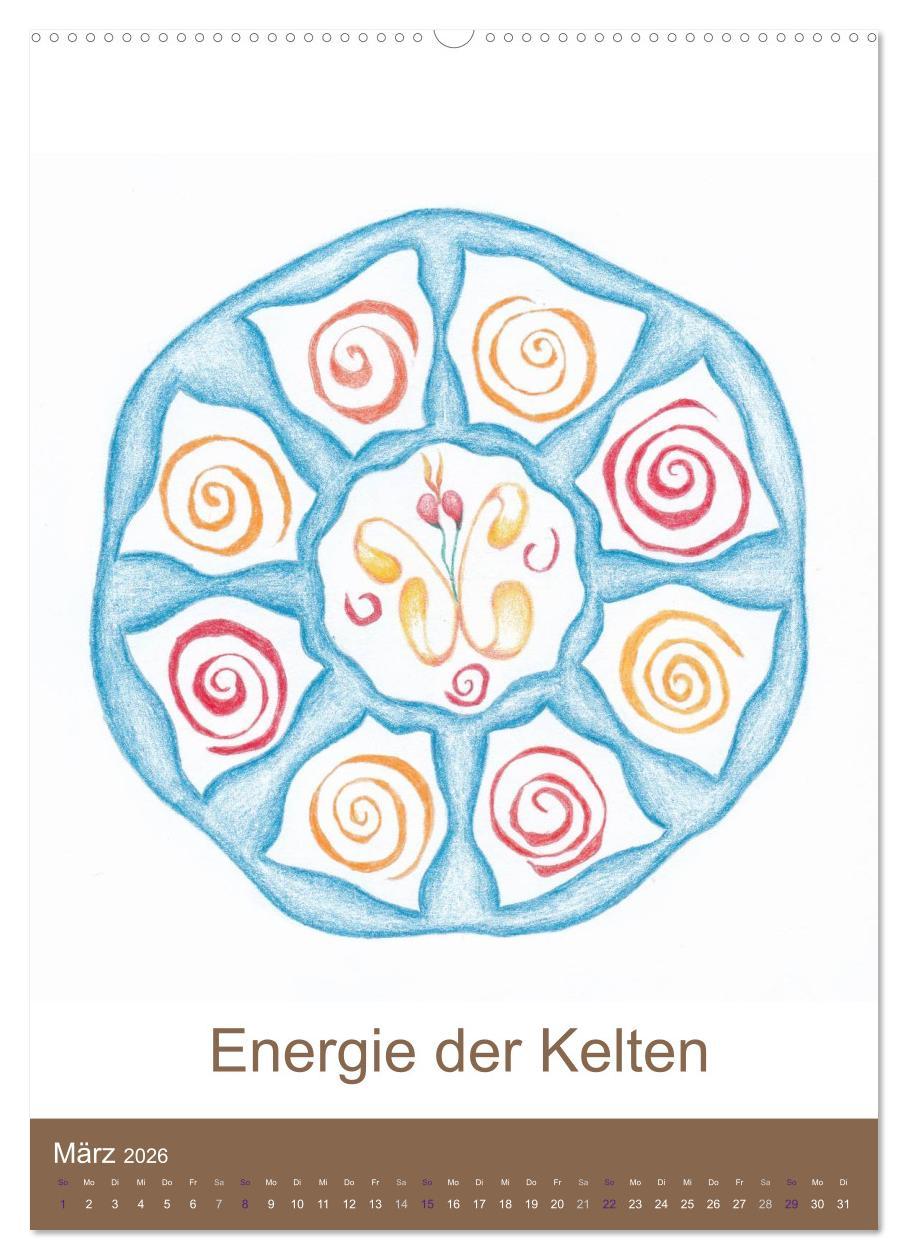 Beispielinhalt (Bild) Atlantisheilsymbole (Wandkalender 2026 DIN A2 hoch), CALVENDO Monatskalender