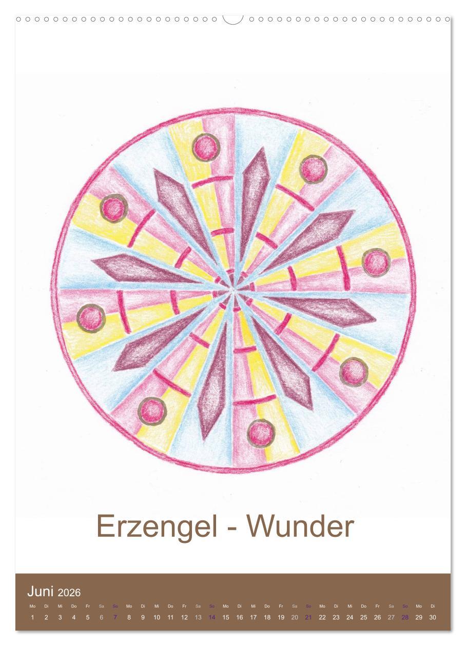 Beispielinhalt (Bild) Atlantisheilsymbole (Wandkalender 2026 DIN A2 hoch), CALVENDO Monatskalender