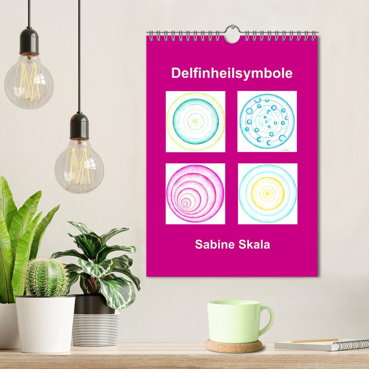 Beispielinhalt (Bild) Delfinheilsymbole (Wandkalender 2026 DIN A4 hoch), CALVENDO Monatskalender