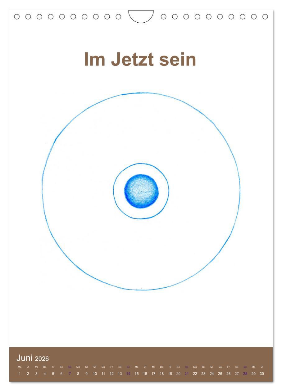 Beispielinhalt (Bild) Delfinheilsymbole (Wandkalender 2026 DIN A4 hoch), CALVENDO Monatskalender