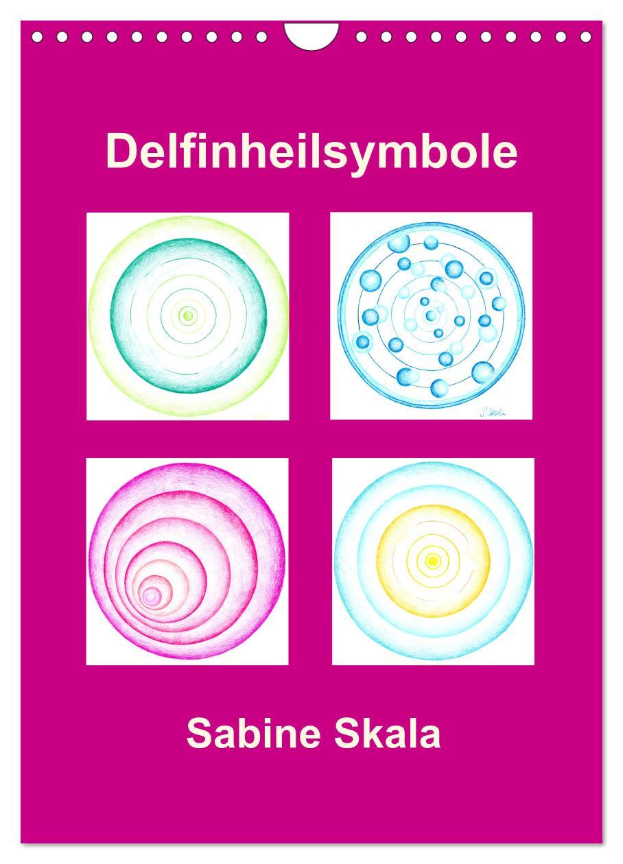 Vorderes Coverbild Delfinheilsymbole (Wandkalender 2026 DIN A4 hoch), CALVENDO Monatskalender