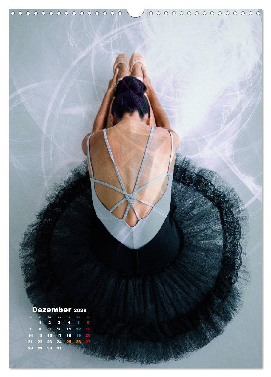 Beispielinhalt (Bild) Ballerinen - Anmut, Eleganz und Leichtigkeit (Wandkalender 2026 DIN A3 hoch), CALVENDO Monatskalender