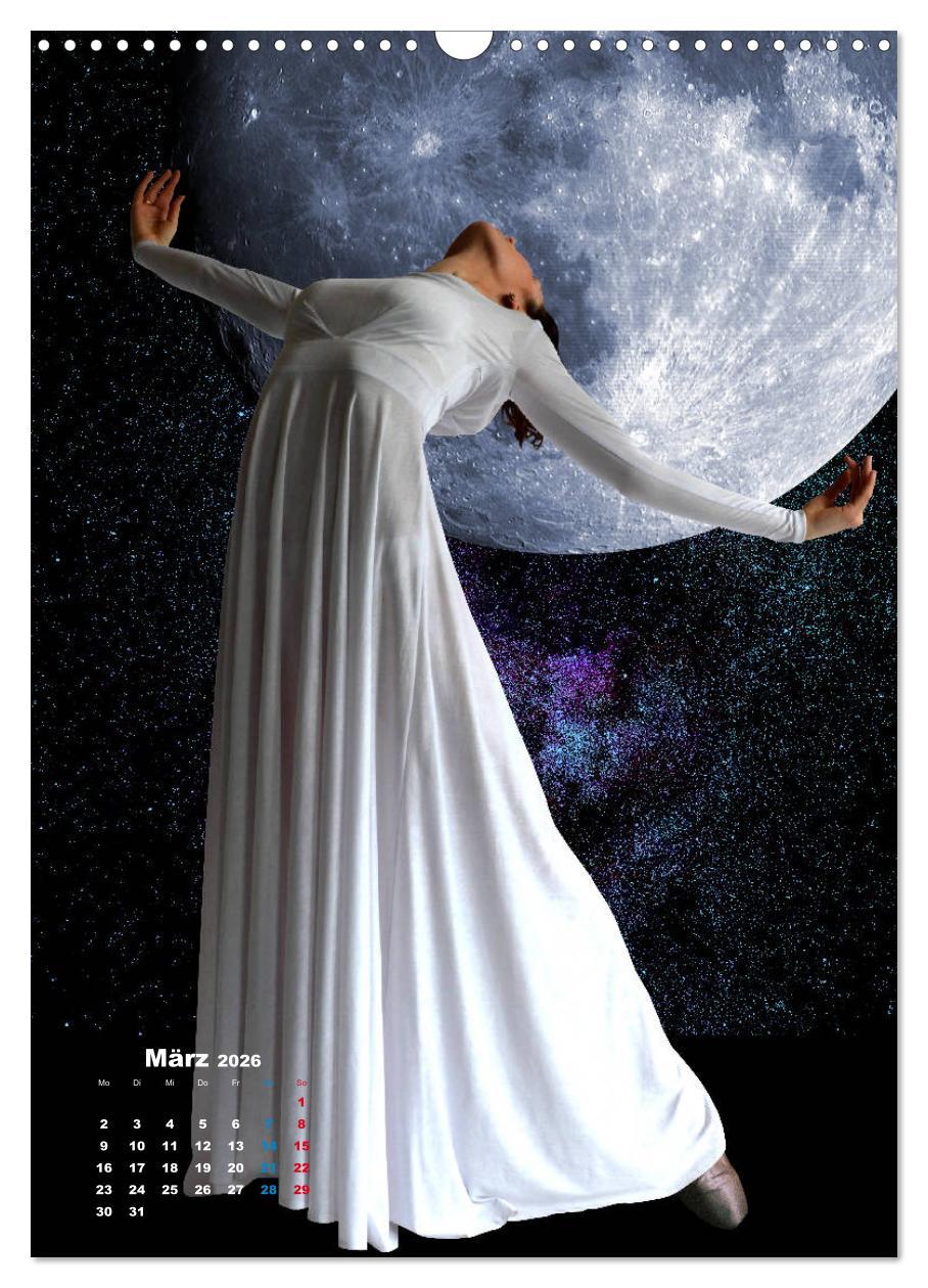 Beispielinhalt (Bild) Ballerinen - Anmut, Eleganz und Leichtigkeit (Wandkalender 2026 DIN A3 hoch), CALVENDO Monatskalender