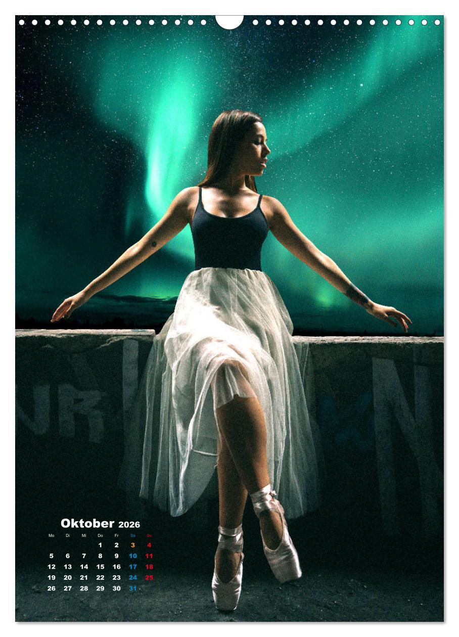 Beispielinhalt (Bild) Ballerinen - Anmut, Eleganz und Leichtigkeit (Wandkalender 2026 DIN A3 hoch), CALVENDO Monatskalender