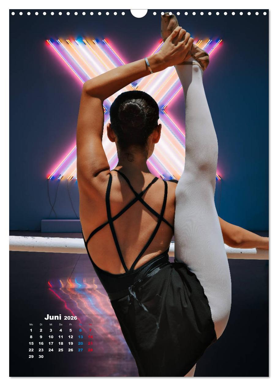 Beispielinhalt (Bild) Ballerinen - Anmut, Eleganz und Leichtigkeit (Wandkalender 2026 DIN A3 hoch), CALVENDO Monatskalender