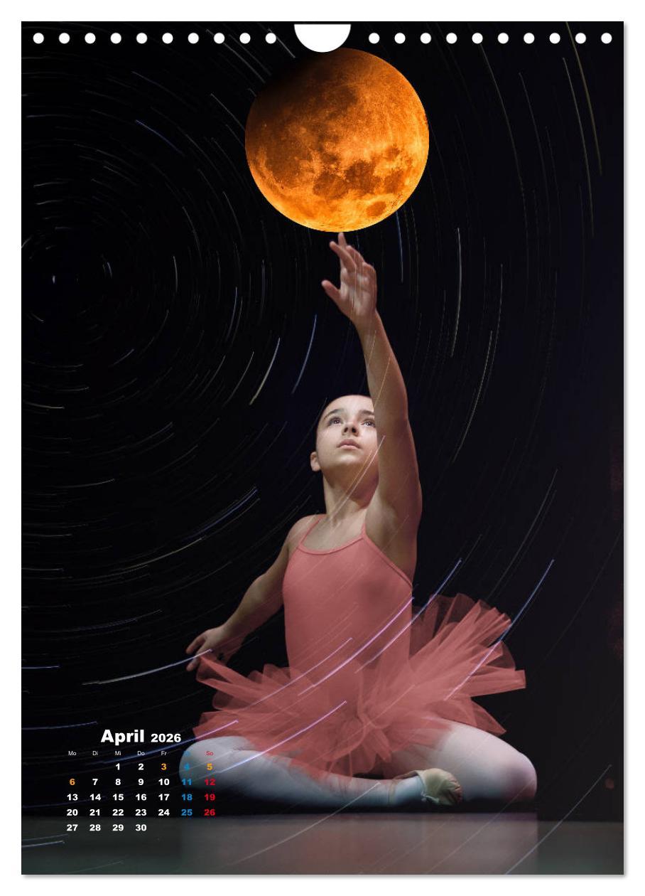 Beispielinhalt (Bild) Ballerinen - Anmut, Eleganz und Leichtigkeit (Wandkalender 2026 DIN A4 hoch), CALVENDO Monatskalender