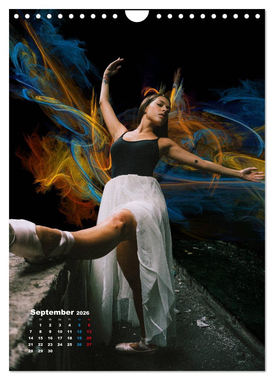 Beispielinhalt (Bild) Ballerinen - Anmut, Eleganz und Leichtigkeit (Wandkalender 2026 DIN A4 hoch), CALVENDO Monatskalender