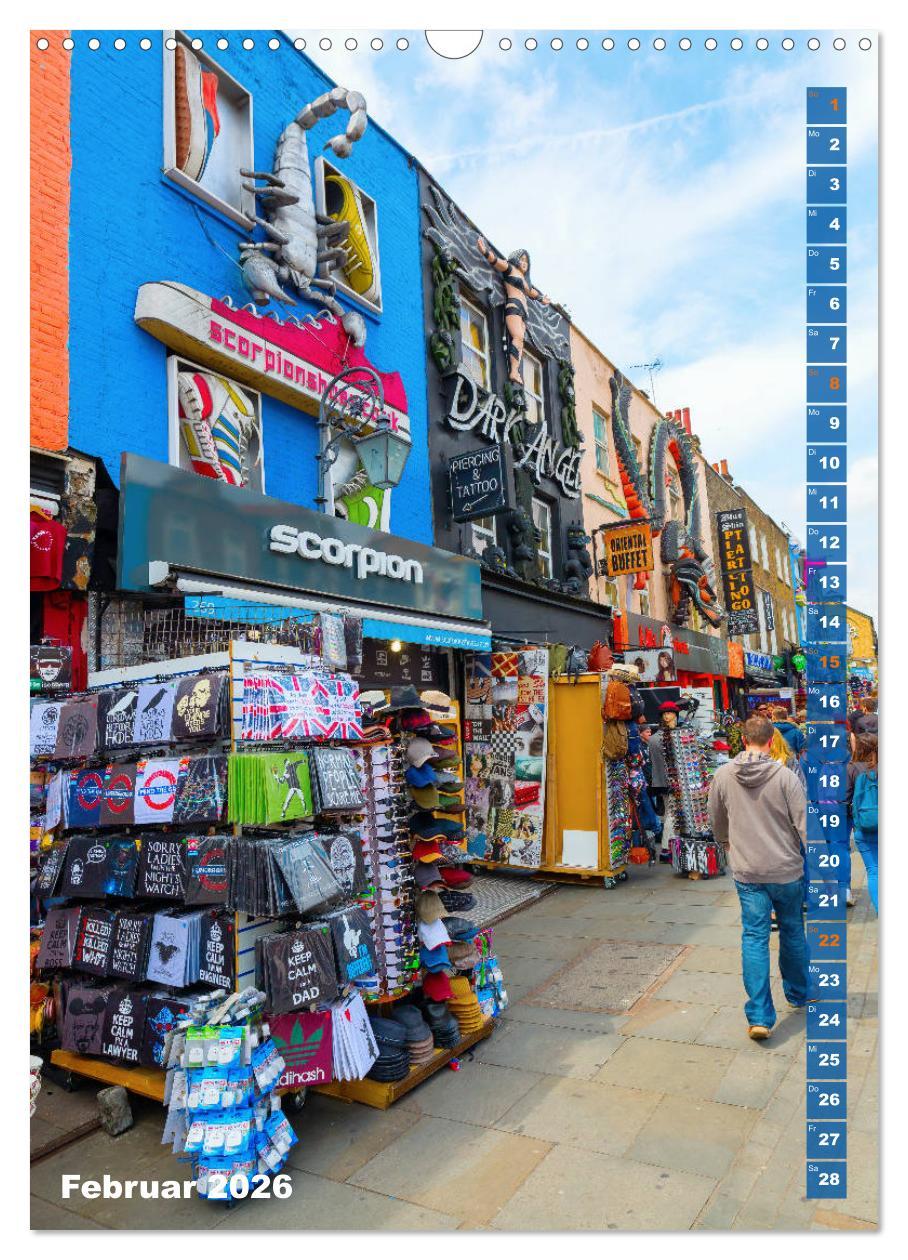 Beispielinhalt (Bild) London ist eine Reise wert (Wandkalender 2026 DIN A3 hoch), CALVENDO Monatskalender
