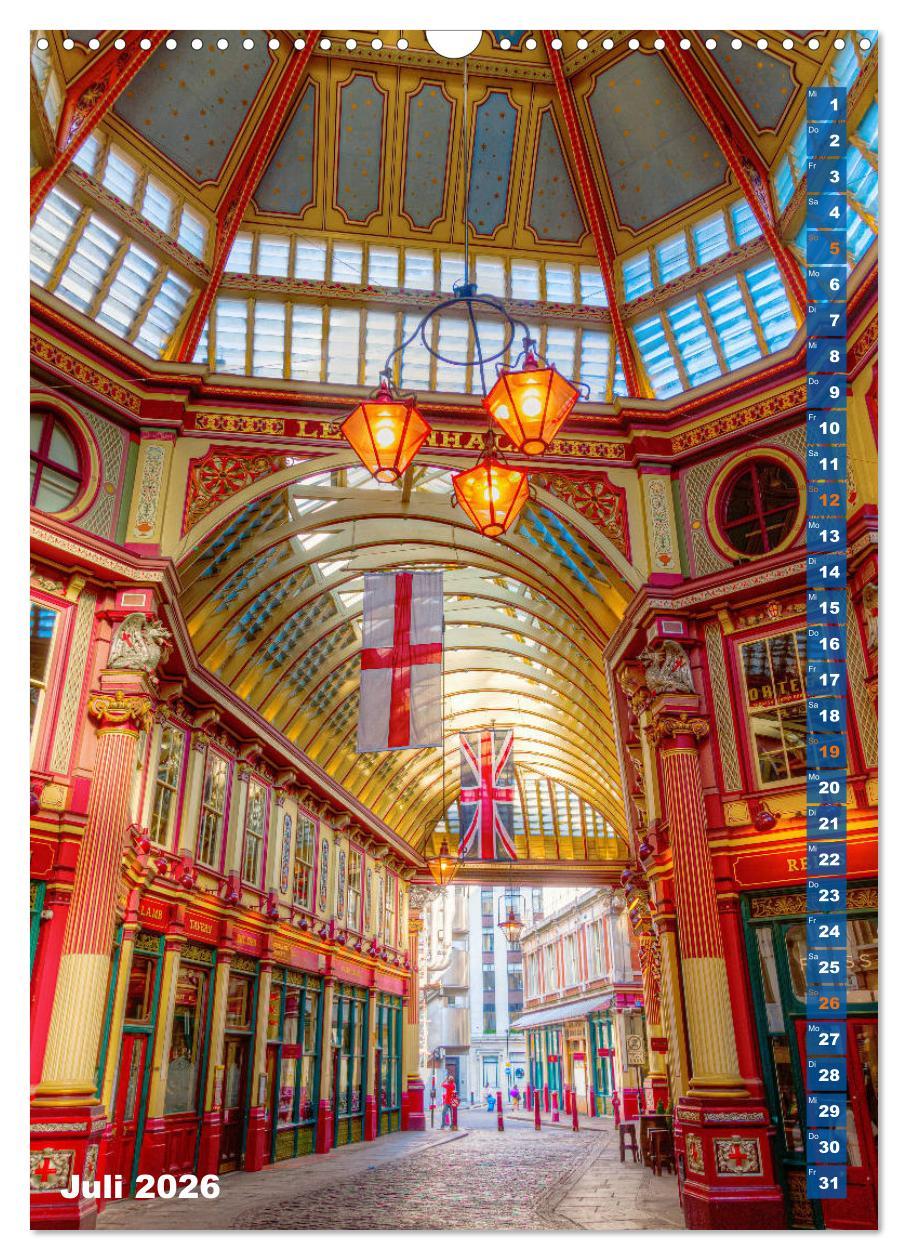 Beispielinhalt (Bild) London ist eine Reise wert (Wandkalender 2026 DIN A3 hoch), CALVENDO Monatskalender