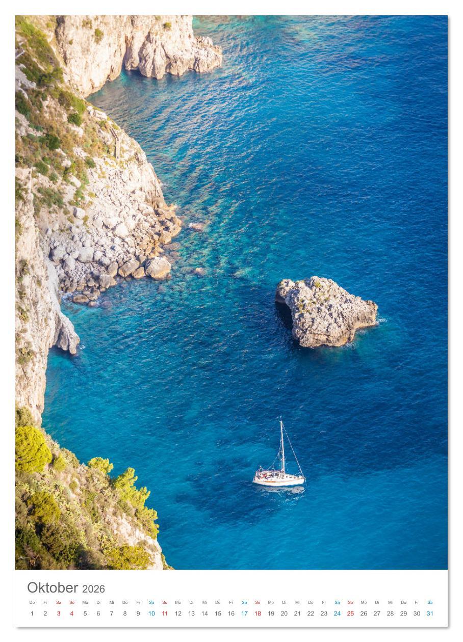 Beispielinhalt (Bild) Lass uns träumen vom Süden (Wandkalender 2026 DIN A4 hoch), CALVENDO Monatskalender