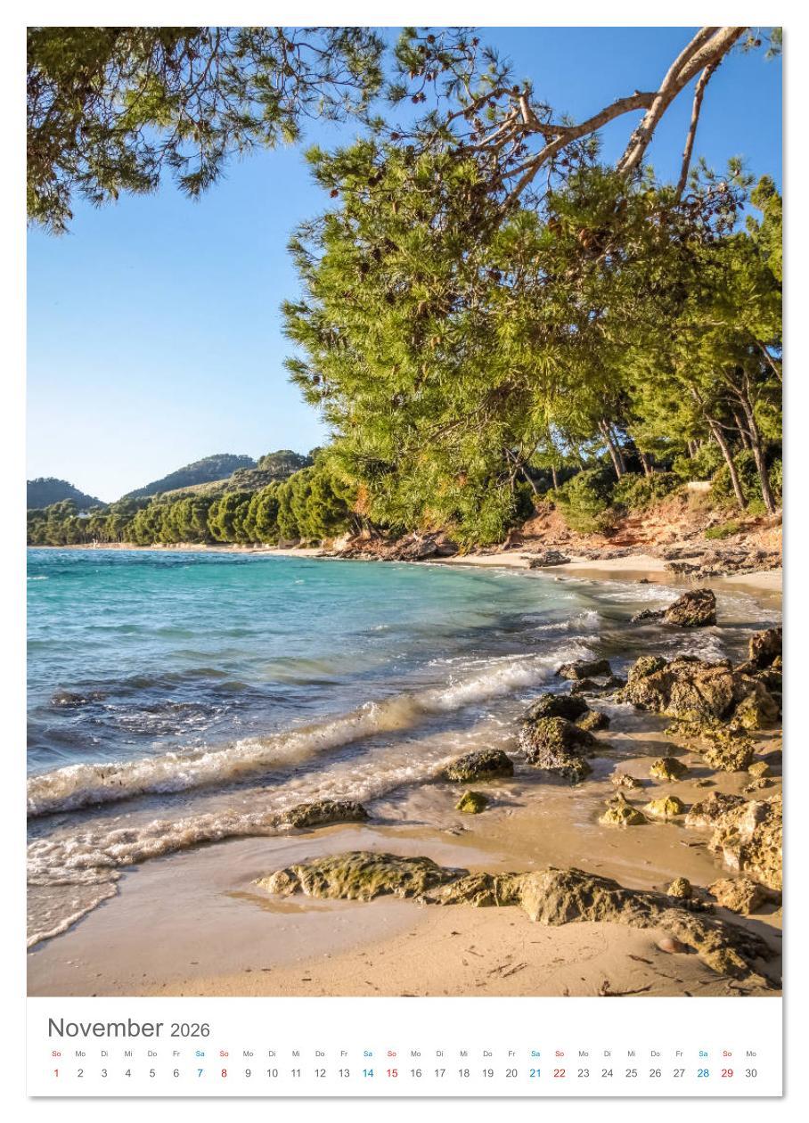 Beispielinhalt (Bild) Lass uns träumen vom Süden (Wandkalender 2026 DIN A3 hoch), CALVENDO Monatskalender