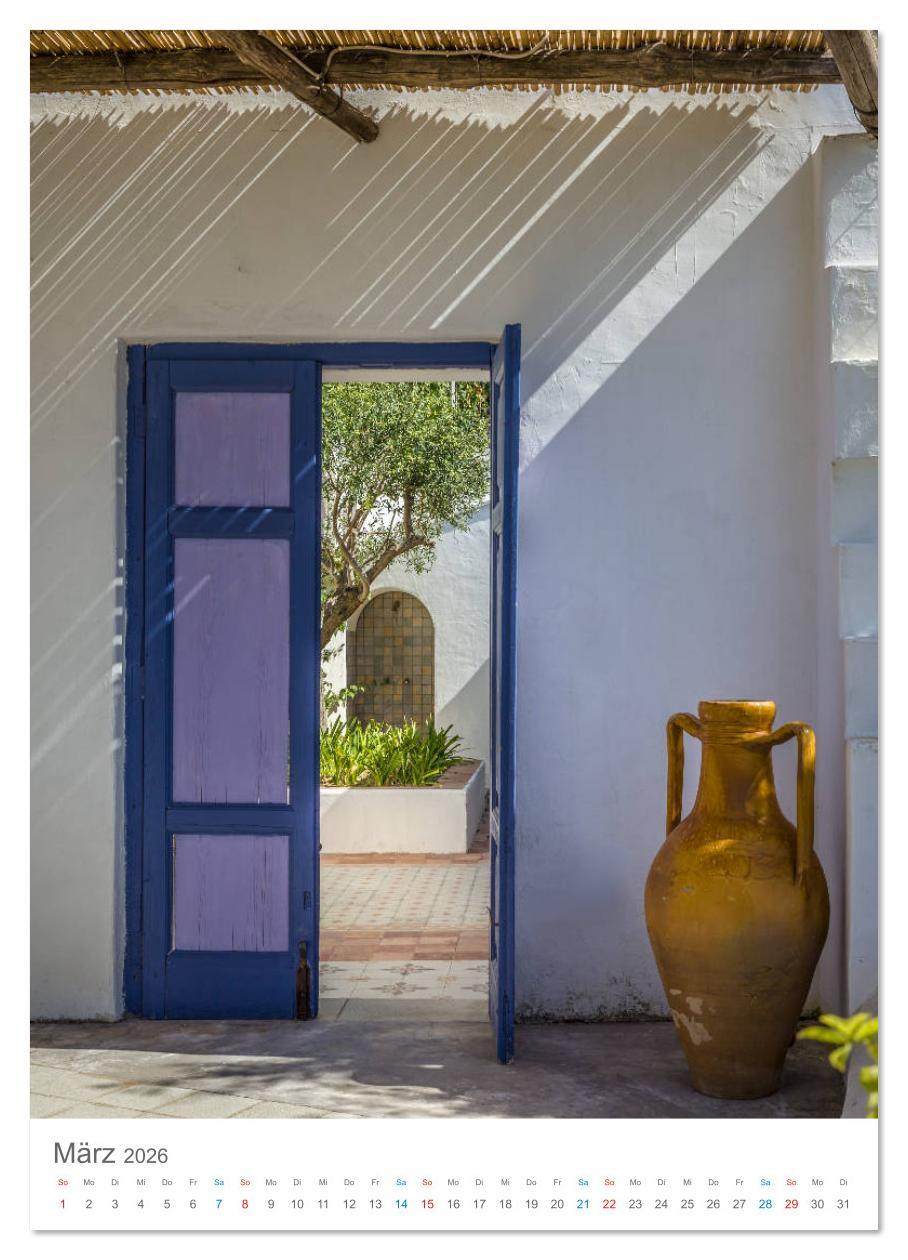 Beispielinhalt (Bild) Lass uns träumen vom Süden (Wandkalender 2026 DIN A3 hoch), CALVENDO Monatskalender