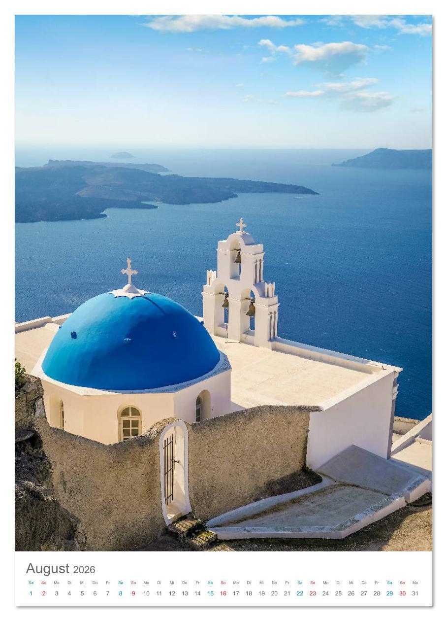Beispielinhalt (Bild) Lass uns träumen vom Süden (Wandkalender 2026 DIN A3 hoch), CALVENDO Monatskalender