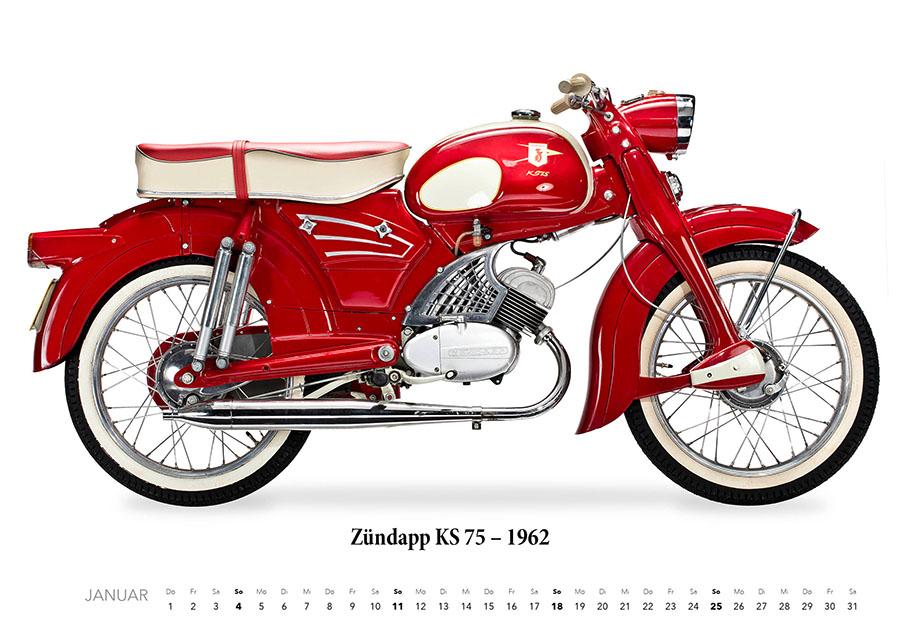 Beispielinhalt (Bild) Zündapp Kalender 2026