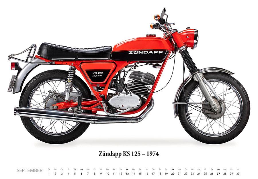 Beispielinhalt (Bild) Zündapp Kalender 2026