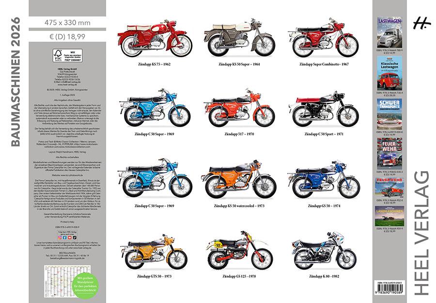 Beispielinhalt (Bild) Zündapp Kalender 2026