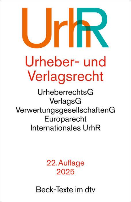 Vorderes Coverbild Urheber- und Verlagsrecht. UrhR