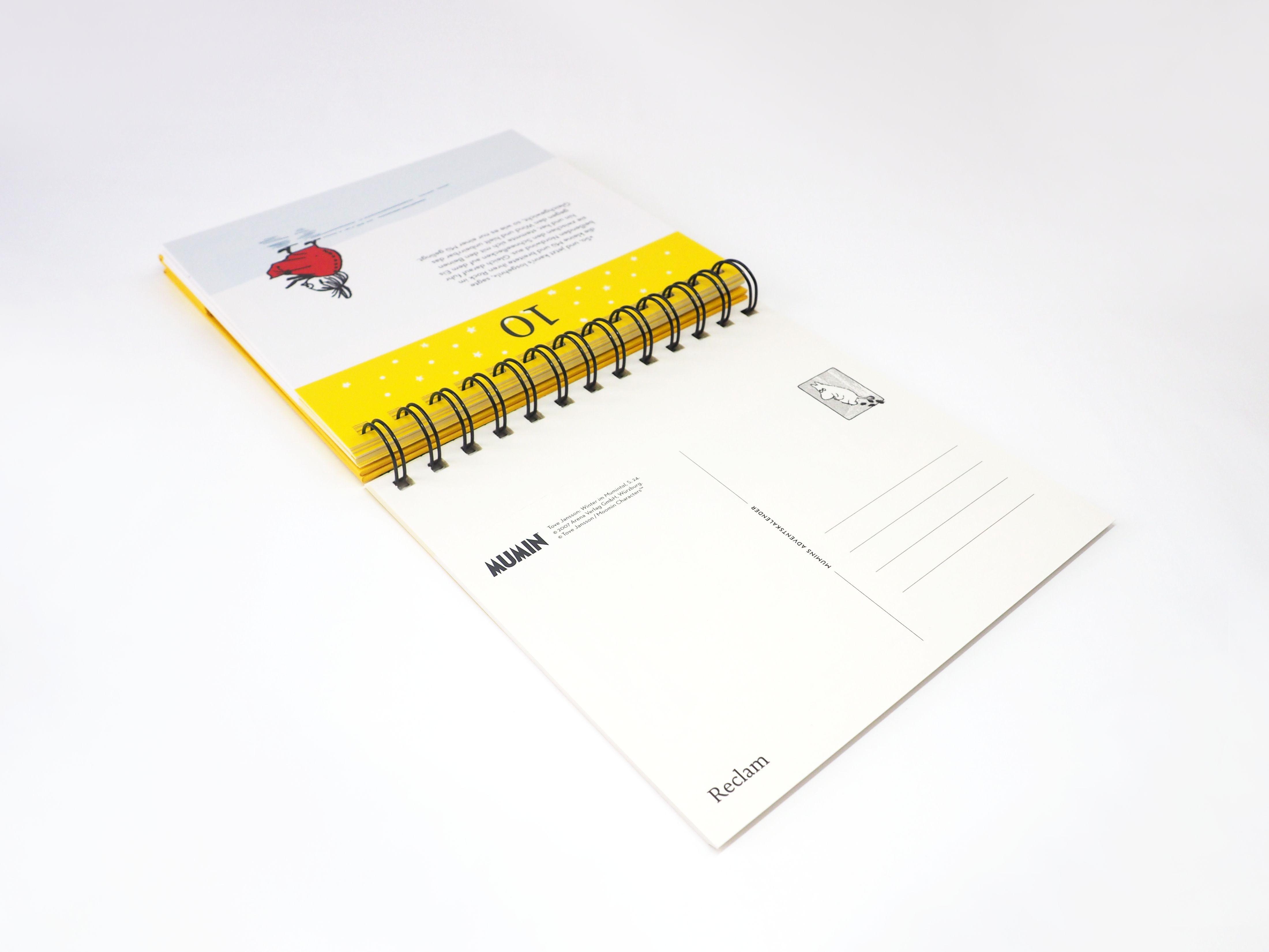 Beispielinhalt (Bild) Mumins Adventskalender. 24 Postkarten für die Weihnachtszeit (Advents-Postkartenaufsteller)