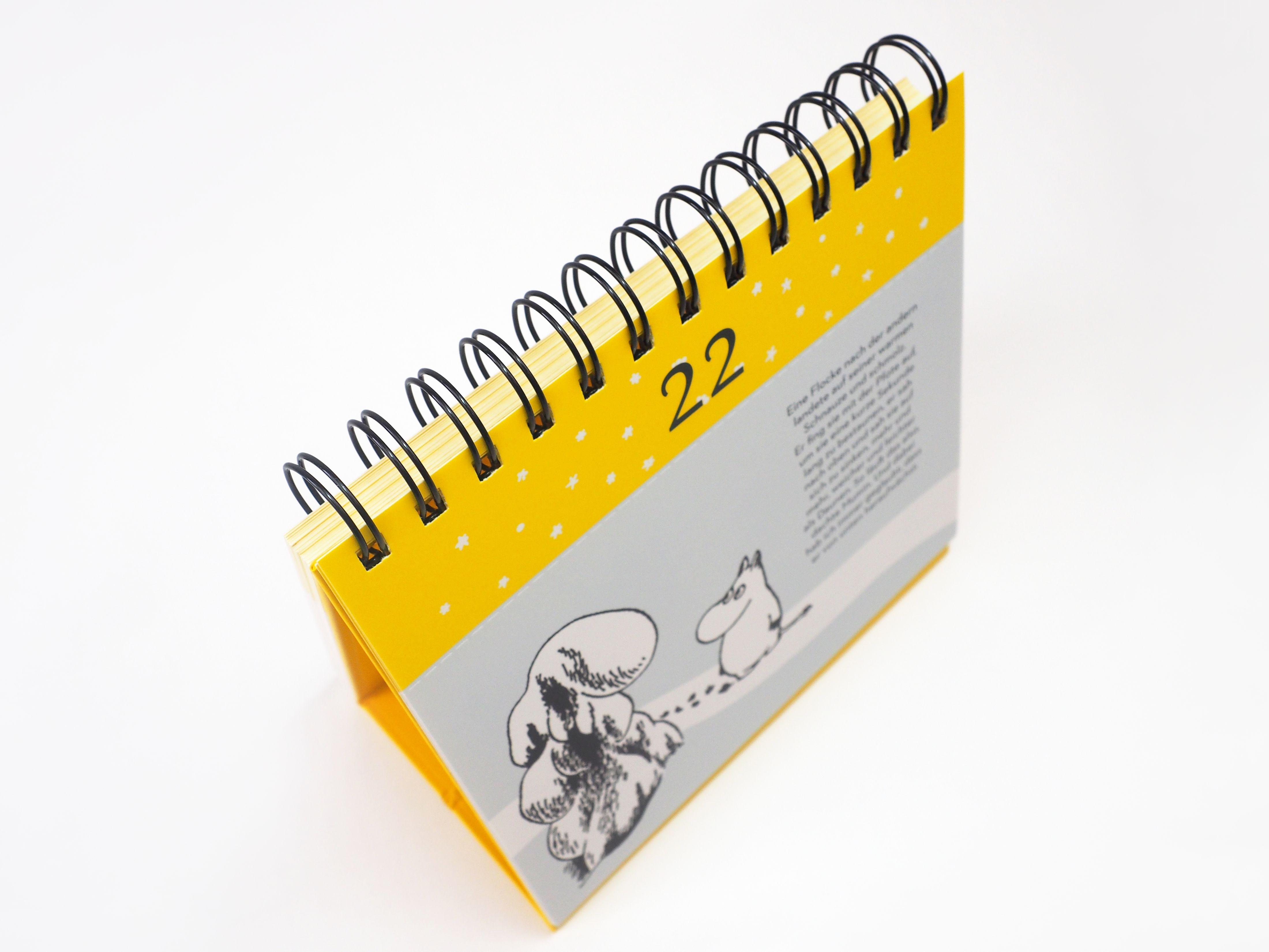 Beispielinhalt (Bild) Mumins Adventskalender. 24 Postkarten für die Weihnachtszeit (Advents-Postkartenaufsteller)
