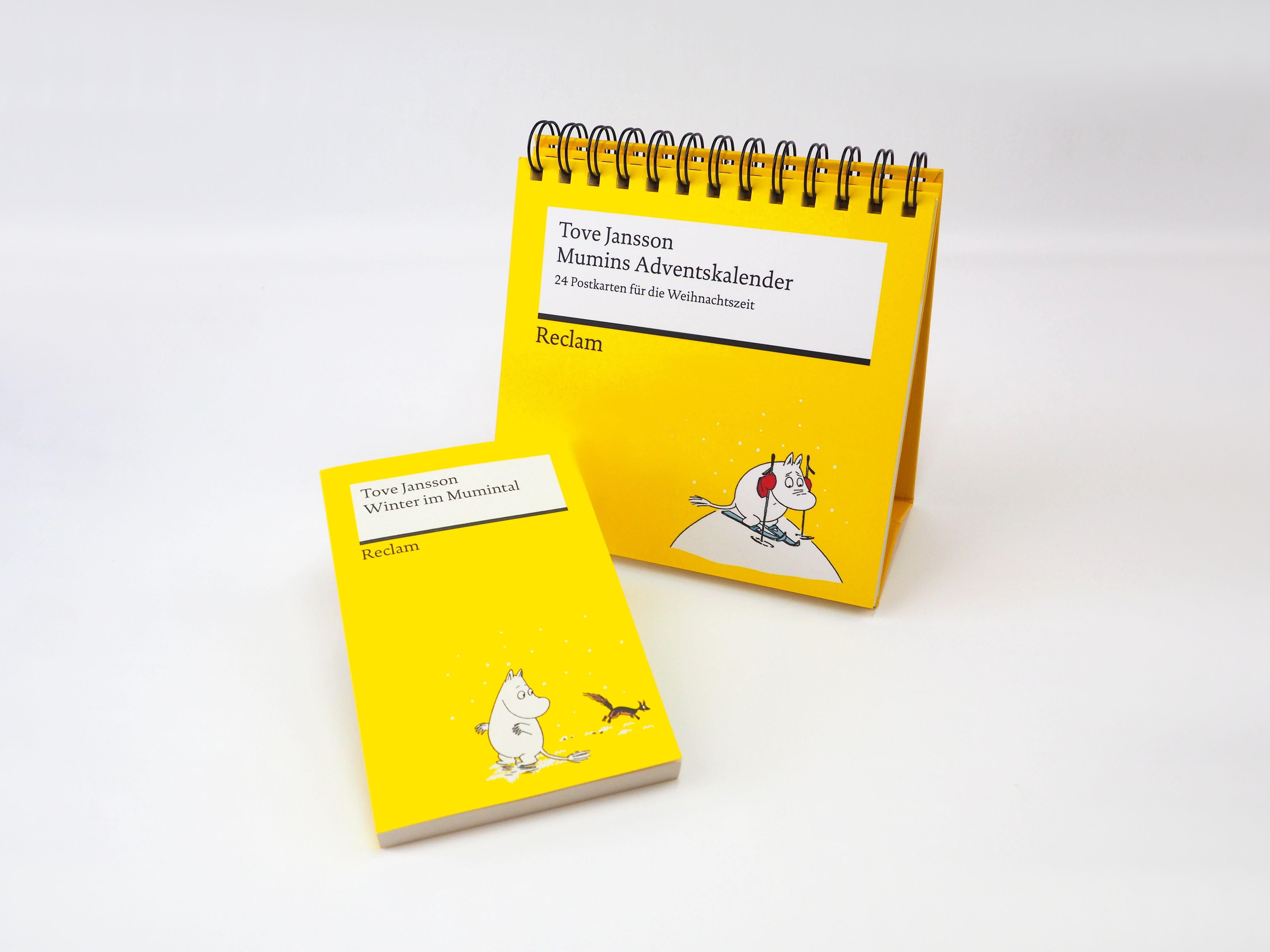 Beispielinhalt (Bild) Mumins Adventskalender. 24 Postkarten für die Weihnachtszeit (Advents-Postkartenaufsteller)
