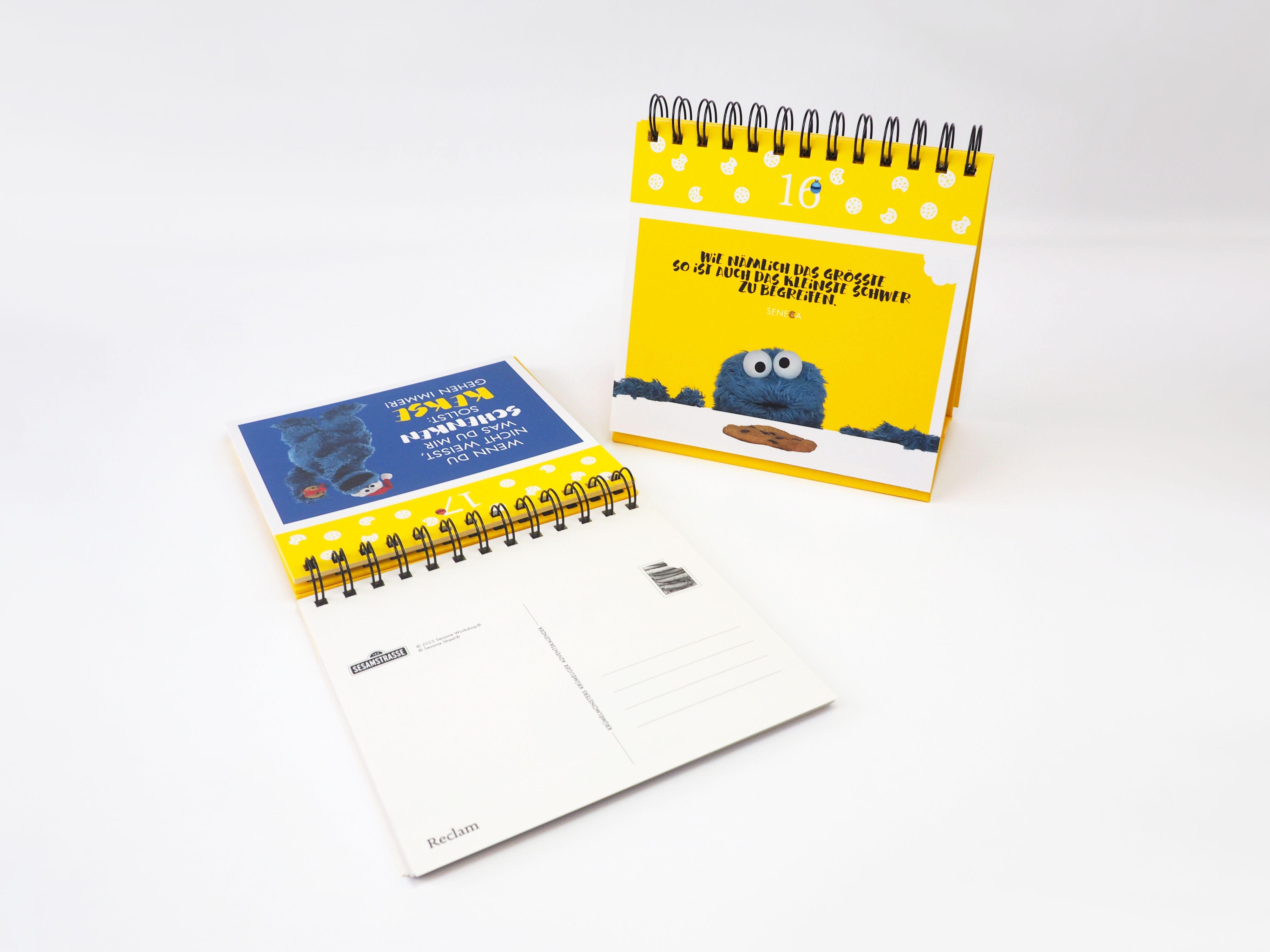 Beispielinhalt (Bild) Krümelmonsters krümeliger Adventskalender. 24 Postkarten für die Weihnachtszeit (Advents-Postkartenaufsteller)