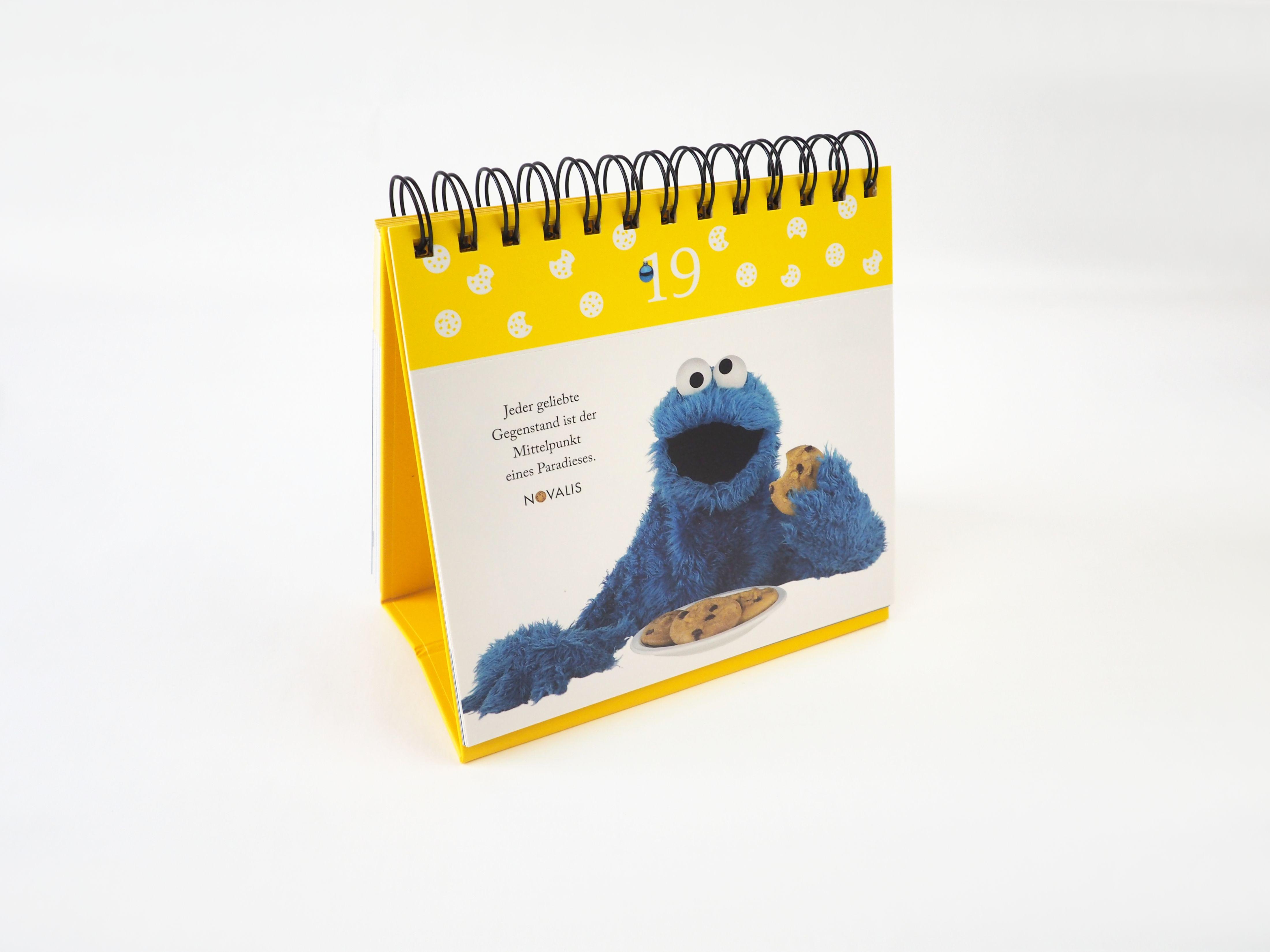 Beispielinhalt (Bild) Krümelmonsters krümeliger Adventskalender. 24 Postkarten für die Weihnachtszeit (Advents-Postkartenaufsteller)