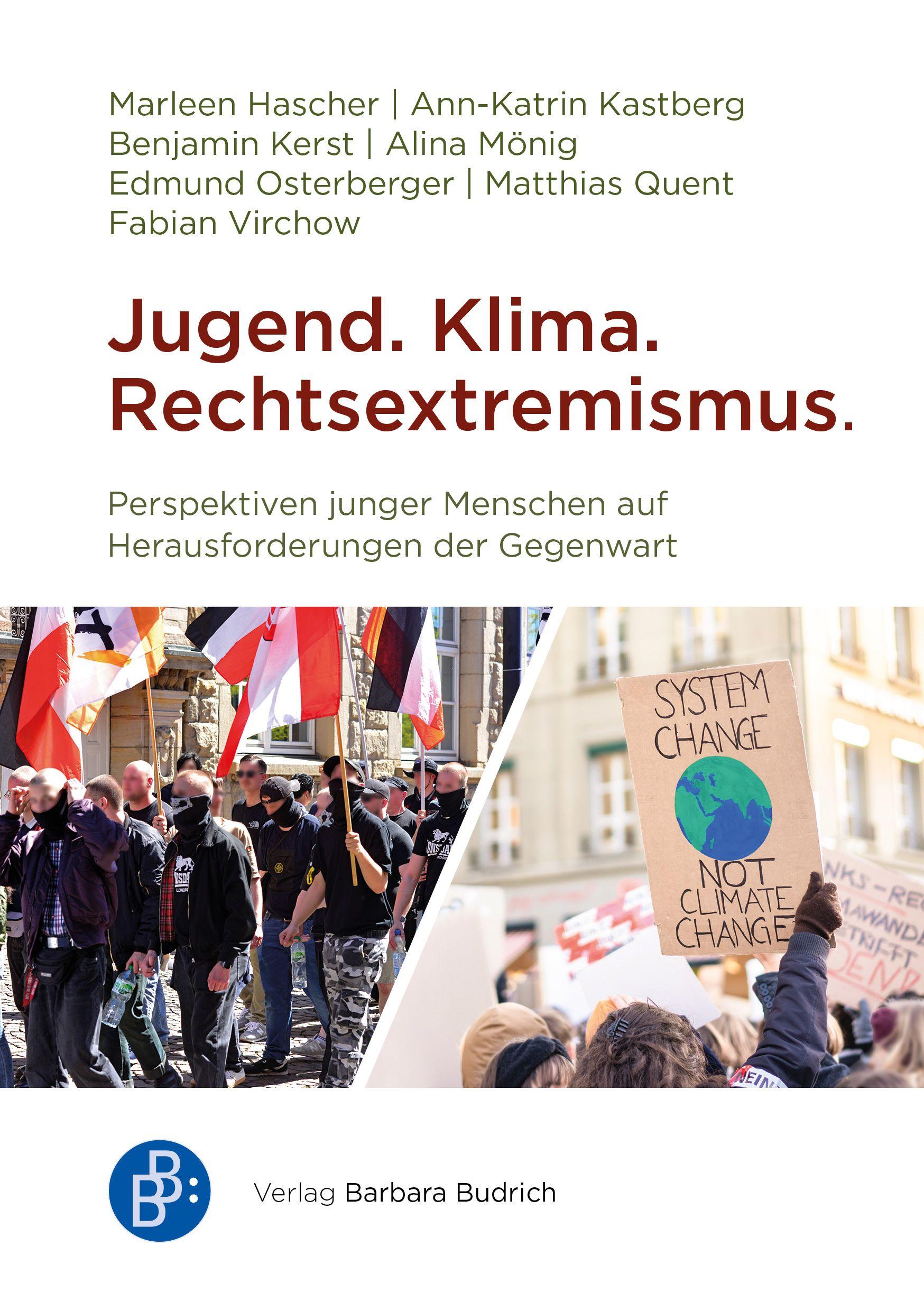 Vorderes Coverbild Jugend. Klima. Rechtsextremismus.
