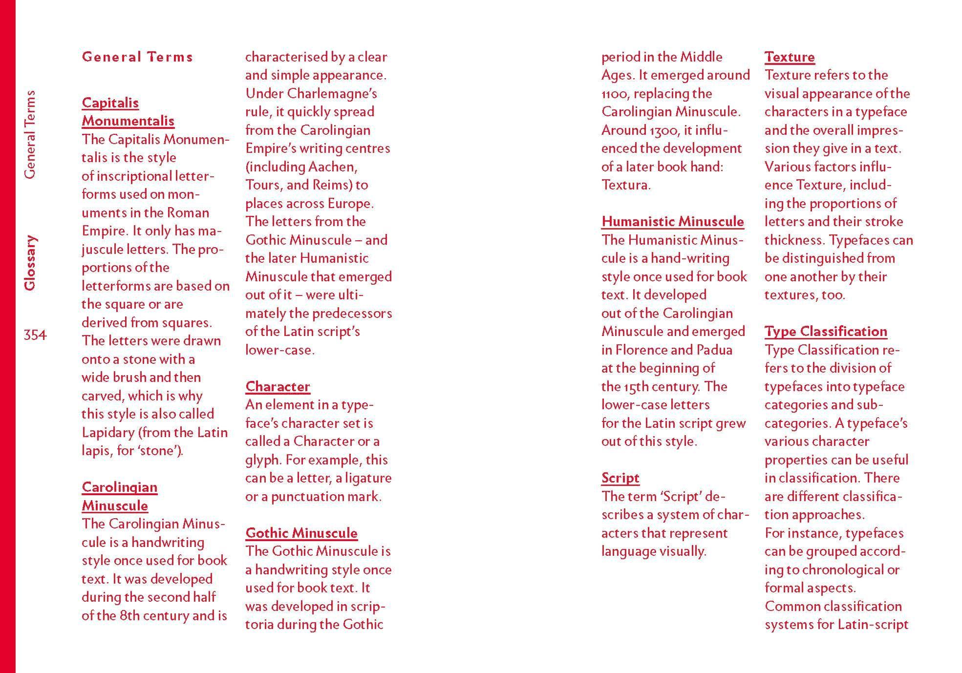 Beispielinhalt (Bild) The quick classification guide for typography